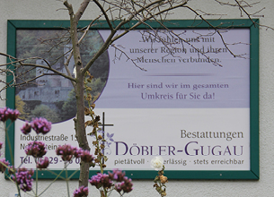 Anzeige der Bestattungsgemeinschaft Döber-Gugau